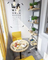 Como equipar uma pequena varanda em um apartamento: elegante, bonito, prático? 190+ (Fotos) Interiores com acabamento
