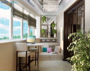 Como equipar uma pequena varanda em um apartamento: elegante, bonito, prático? 190+ (Fotos) Interiores com acabamento