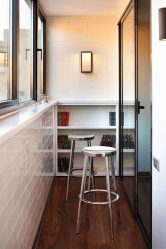 Como equipar uma pequena varanda em um apartamento: elegante, bonito, prático? 190+ (Fotos) Interiores com acabamento