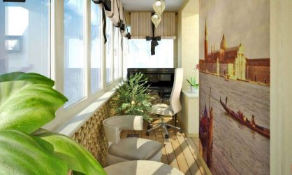 Como equipar uma pequena varanda em um apartamento: elegante, bonito, prático? 190+ (Fotos) Interiores com acabamento