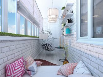 Como equipar uma pequena varanda em um apartamento: elegante, bonito, prático? 190+ (Fotos) Interiores com acabamento