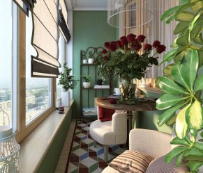 Como equipar uma pequena varanda em um apartamento: elegante, bonito, prático? 190+ (Fotos) Interiores com acabamento