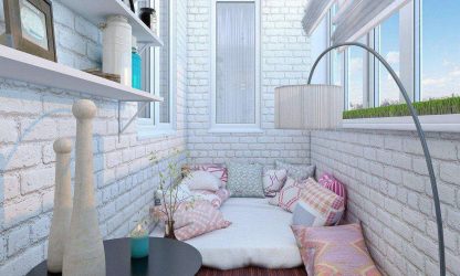 Como equipar uma pequena varanda em um apartamento: elegante, bonito, prático? 190+ (Fotos) Interiores com acabamento