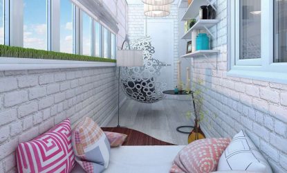 Como equipar uma pequena varanda em um apartamento: elegante, bonito, prático? 190+ (Fotos) Interiores com acabamento