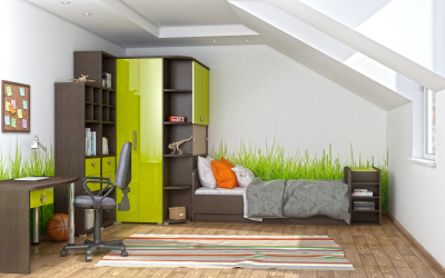 Projeto adequado da sala para o aluno: 210+ (Foto) interiores para meninos e meninas. Nós organizamos segurança e conforto para o seu filho.