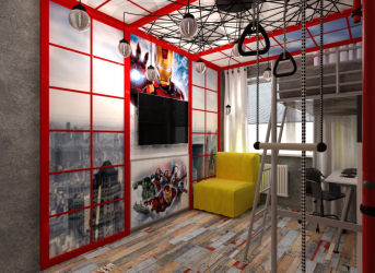 Projeto adequado da sala para o aluno: 210+ (Foto) interiores para meninos e meninas. Nós organizamos segurança e conforto para o seu filho.