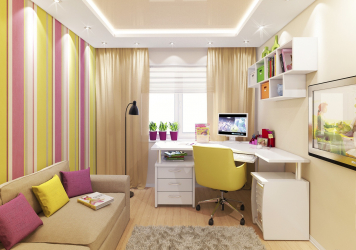 Projeto adequado da sala para o aluno: 210+ (Foto) interiores para meninos e meninas. Nós organizamos segurança e conforto para o seu filho.