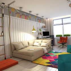 Projeto adequado da sala para o aluno: 210+ (Foto) interiores para meninos e meninas. Nós organizamos segurança e conforto para o seu filho.