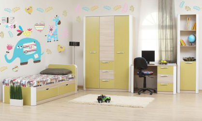 Projeto adequado da sala para o aluno: 210+ (Foto) interiores para meninos e meninas. Nós organizamos segurança e conforto para o seu filho.