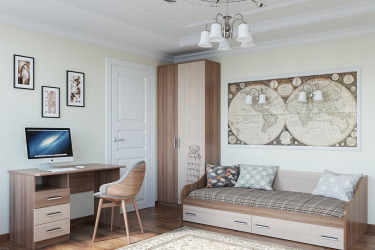 Projeto adequado da sala para o aluno: 210+ (Foto) interiores para meninos e meninas. Nós organizamos segurança e conforto para o seu filho.