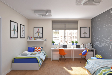 Projeto adequado da sala para o aluno: 210+ (Foto) interiores para meninos e meninas. Nós organizamos segurança e conforto para o seu filho.