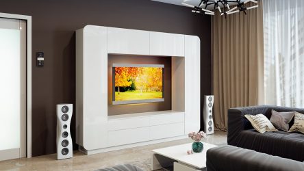 Móveis para a sala de estar em estilo moderno (mais de 115 fotos): Tudo o que você precisa saber para criar um design elegante