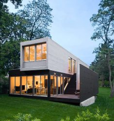 Casas modulares para residência permanente: o que considerar e em que estilo organizar? (Mais de 200 projetos fotográficos)