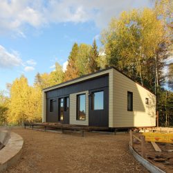 Casas modulares para residência permanente: o que considerar e em que estilo organizar? (Mais de 200 projetos fotográficos)