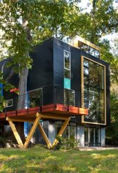 Casas modulares para residência permanente: o que considerar e em que estilo organizar? (Mais de 200 projetos fotográficos)