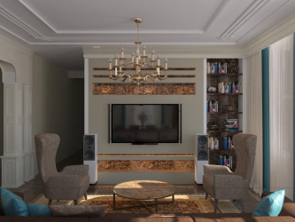 Neoclassicismo no interior: A atmosfera real no quadro da mais recente tecnologia (340 + foto)