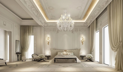 Neoclassicismo no interior: A atmosfera real no quadro da mais recente tecnologia (340 + foto)