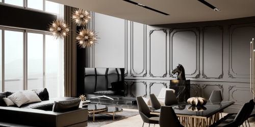 Neoclassicismo no interior: A atmosfera real no quadro da mais recente tecnologia (340 + foto)