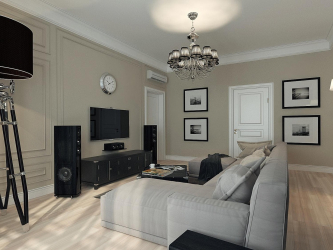 Neoclassicismo no interior: A atmosfera real no quadro da mais recente tecnologia (340 + foto)
