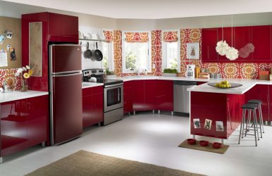 Papel de parede moderno para a cozinha (240 + Foto): Catálogo de idéias