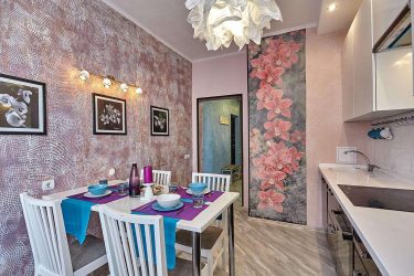 Papel de parede moderno para a cozinha (240 + Foto): Catálogo de idéias