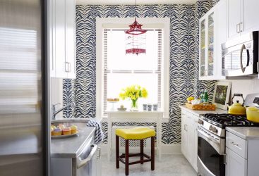 Papel de parede moderno para a cozinha (240 + Foto): Catálogo de idéias