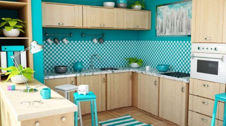 Papel de parede moderno para a cozinha (240 + Foto): Catálogo de idéias