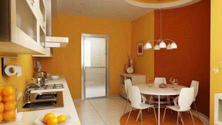 Papel de parede moderno para a cozinha (240 + Foto): Catálogo de idéias