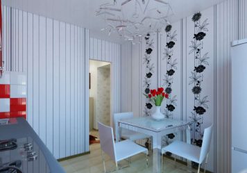 Papel de parede moderno para a cozinha (240 + Foto): Catálogo de idéias