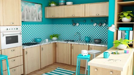 Papel de parede moderno para a cozinha (240 + Foto): Catálogo de idéias