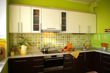 Papel de parede moderno para a cozinha (240 + Foto): Catálogo de idéias