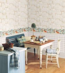 Papel de parede moderno para a cozinha (240 + Foto): Catálogo de idéias