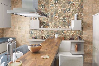 Papel de parede moderno para a cozinha (240 + Foto): Catálogo de idéias