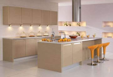 Papel de parede moderno para a cozinha (240 + Foto): Catálogo de idéias