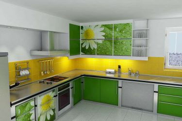 Papel de parede moderno para a cozinha (240 + Foto): Catálogo de idéias