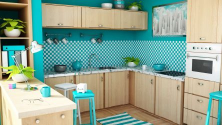 Papel de parede moderno para a cozinha (240 + Foto): Catálogo de idéias