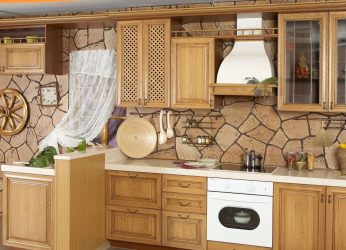 Papel de parede moderno para a cozinha (240 + Foto): Catálogo de idéias