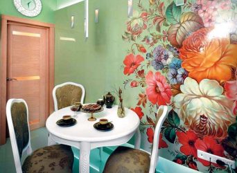 Papel de parede moderno para a cozinha (240 + Foto): Catálogo de idéias