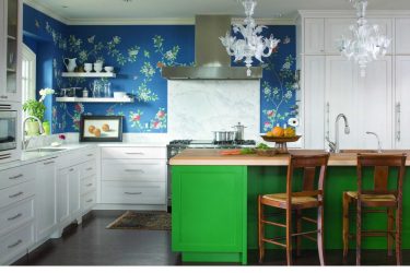 Papel de parede moderno para a cozinha (240 + Foto): Catálogo de idéias