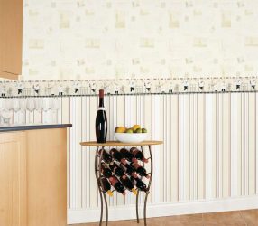 Papel de parede moderno para a cozinha (240 + Foto): Catálogo de idéias