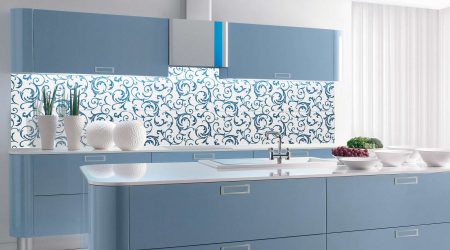 Papel de parede moderno para a cozinha (240 + Foto): Catálogo de idéias