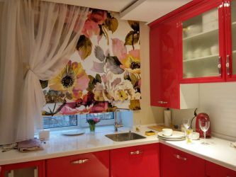 Papel de parede moderno para a cozinha (240 + Foto): Catálogo de idéias