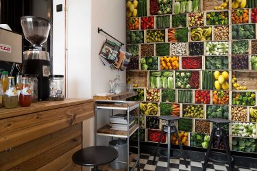 Papel de parede moderno para a cozinha (240 + Foto): Catálogo de idéias