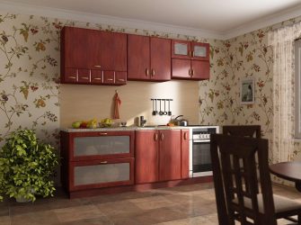 Papel de parede moderno para a cozinha (240 + Foto): Catálogo de idéias