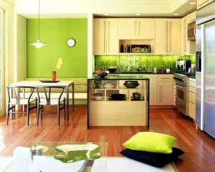 Papel de parede moderno para a cozinha (240 + Foto): Catálogo de idéias
