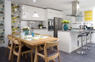 Modern wallpaper for the kitchen (240 + Photo): Catalog of Ideas