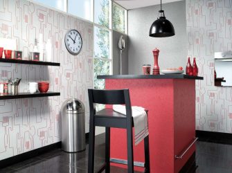 Papel de parede moderno para a cozinha (240 + Foto): Catálogo de idéias