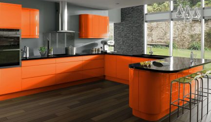 Papel de parede moderno para a cozinha (240 + Foto): Catálogo de idéias