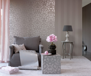 Papel de parede com serigrafia - uma obra de arte em um interior. Design exclusivo de seda 125+ Photo