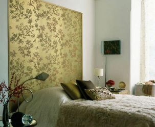 Papel de parede com serigrafia - uma obra de arte em um interior. Design exclusivo de seda 125+ Photo